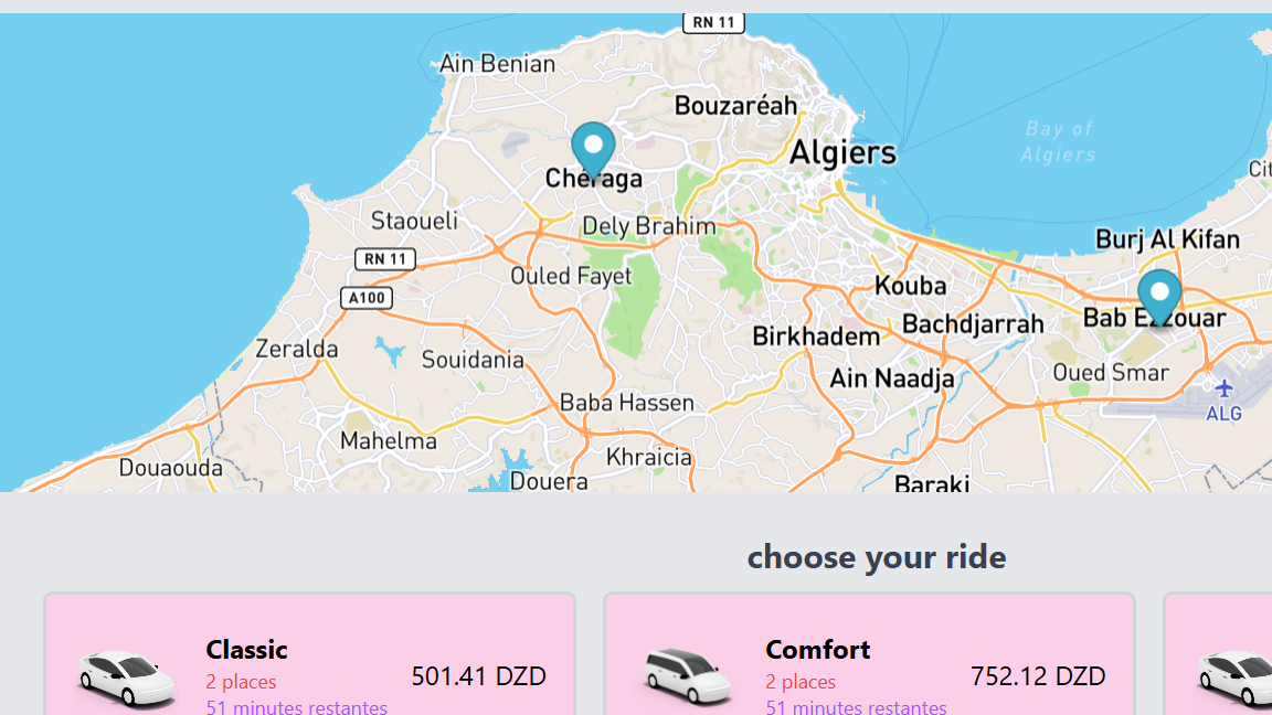 Aperçu du projet Carpooler